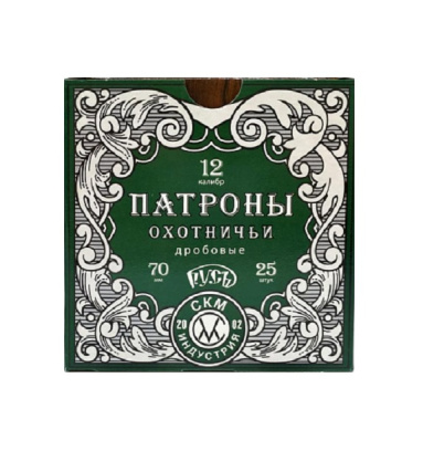 Патрон дроб. 12/70 СКМ "Русь" 32 гр (25 шт. 250шт. упк.)