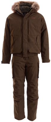 Костюм зимний POINTER -40 (Magnum Gear) с полукомбинезоном, коричневый
