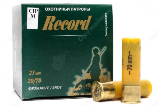 Патрон дроб. 12/70 Record 25 шт.