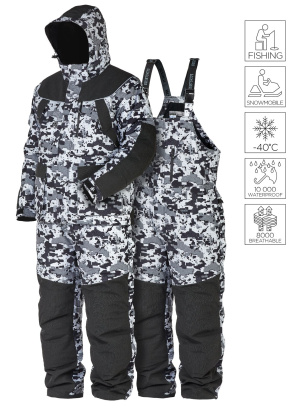Костюм зимний NORFIN EXPLORER 2 CAMO (340100)/350100 (куртка+брюки)