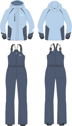 Костюм ЛАВИНА -35 (Stalker) зимний, св.синий/т.синий, женский