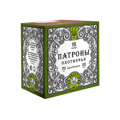 Патрон дроб. 16/70 СКМ 30гр 25 шт.