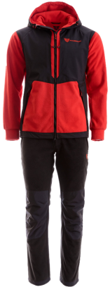 Костюм TORNADO (Magnum Gear) Fleece WindPro, красный/черный