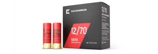 Патрон карт. 12/70 Калашников 36 гр. в пачке 25 шт.