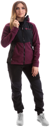 Костюм POLAR LADY (Magnum Gear) флисовый, вишневый/черный