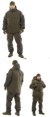 Костюм зимний ДИВЕРСАНТ/КОРСАР -45 (TAYGERR), таслан, хаки