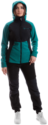 Костюм POLAR LADY (Magnum Gear) флисовый, бирюзовый/черный