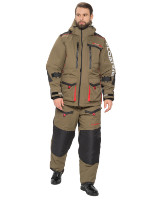 Костюм-поплавок зимний SIBERIA Floating -45 (Huntsman), хаки/черный