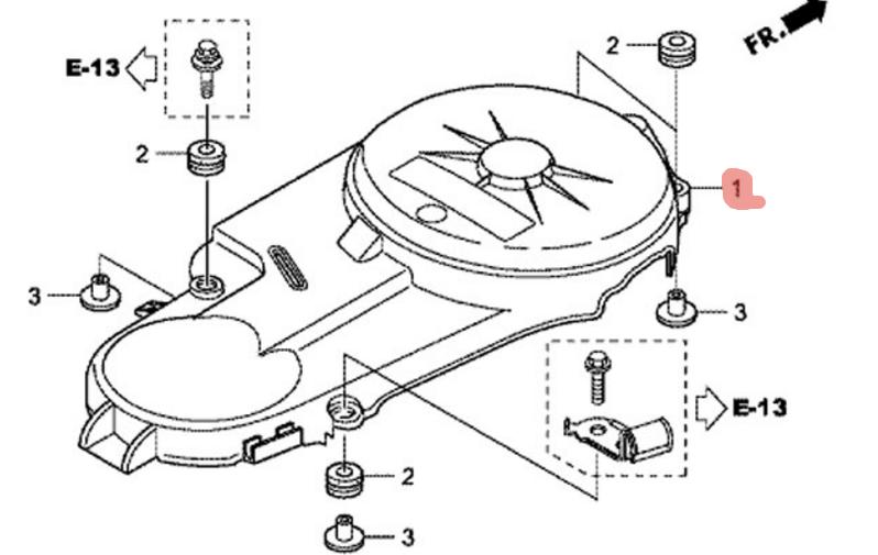 КРЫШКА, ГЕНЕРАТОР ПЕРЕМЕННОГО ТОКА  31145-ZZ5-000