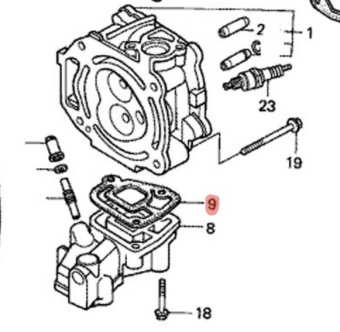 ��������� HONDA (18115-ZV1-850) BF5