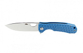 Нож складной Honey Badger Flipper L, голубой, (D2)