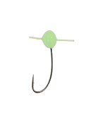 Мормышка NW круглая №5 с отв дл. свеч, кр.12 (зеленый) Мормышка NW круглая №5 с отв дл. свеч, кр.12 (зеленый)