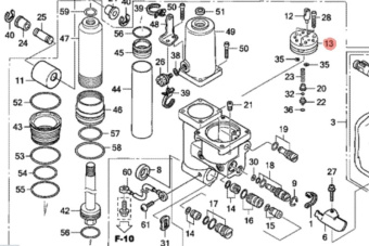 ����� Honda BF40 (56114ZW4H11)