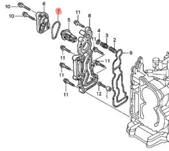 Кольцо уплотнительное HONDA (19317-ZW9-000) Кольцо уплотнительное HONDA (19317-ZW9-000)