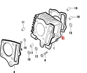 Прокладка цилиндра Рысь 50 (120050006-0001) Прокладка цилиндра Рысь 50 (120050006-0001)