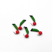 Мормышка вольфрам. безнасадочная ЯМАН Ручейник №3, d-1.5мм, L-8.5мм, вес 0,45гр., фц. крас шар, сала Мормышка вольфрам. безнасадочная ЯМАН Ручейник №3, d-1.5мм, L-8.5мм, вес 0,45гр., фц. крас шар, сала