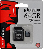Карта памяти Micro SD 64GB Kingston