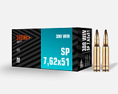 Патрон 7.62х51 (308Win) НПЗ ПО (SP) 9,3г. Биметалл Патрон 7.62х51 (308Win) НПЗ ПО (SP) 9,3г. Биметалл