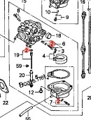Комплект прокладок карбюратора Honda BF10-90 (16010-ZV4-005) Комплект прокладок карбюратора Honda BF10-90 (16010-ZV4-005)