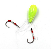 Мормышка Балда ЯМАН Булава-1 с плав.крючками, 3,5г цв.ф-ж Я-МР712ФЖ Мормышка Балда ЯМАН Булава-1 с плав.крючками, 3,5г цв.ф-ж Я-МР712ФЖ