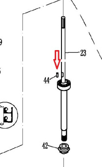 Шпонка PARSUN приводного вала (F8-04000021) Шпонка PARSUN приводного вала (F8-04000021)
