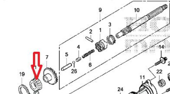  32X58X17 HONDA BF-50 (91051-ZZ5-003) 