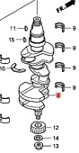 КОЛЕНВАЛ в сборе HONDA (13311-ZZ5-000) BF50 КОЛЕНВАЛ в сборе HONDA (13311-ZZ5-000) BF50