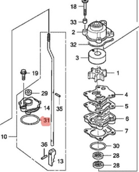 �������������� ������ 47�3,1 Honda (91353-ZV5-003)