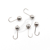 Мормышка вольфрам. ЯМАН Шар граненый с отв, р.6, вес 1,90 цв.никель Я-МР0701 Мормышка вольфрам. ЯМАН Шар граненый с отв, р.6, вес 1,90 цв.никель Я-МР0701