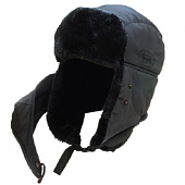 Шапка ALASKAN Dog Salmon (AWC1605B) с мехом и маской, черная  Шапка ALASKAN Dog Salmon (AWC1605B) с мехом и маской, черная
