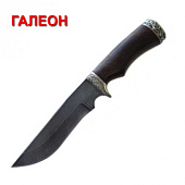 Нож Семина Галеон сталь дамасск, черное дерево