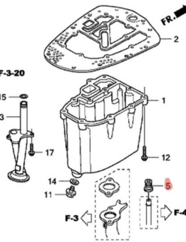 ������� �������������� Honda (19252-ZV5-000) BF50 