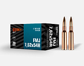 Патрон 7.62х54 НПЗ ОБ (FMJ) 9,7 г. Биметалл Патрон 7.62х54 НПЗ ОБ (FMJ) 9,7 г. Биметалл