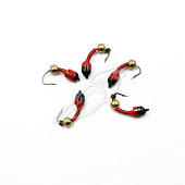 Мормышка вольфрам. безнасадочная ЯМАН Лесотка №3, d3мм, L8мм, 0,75г, латун. шар, цв. крас. Я-МР2188 Мормышка вольфрам. безнасадочная ЯМАН Лесотка №3, d3мм, L8мм, 0,75г, латун. шар, цв. крас. Я-МР2188