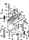 Нипель HONDA (41171-ZV5-000) BF50 Нипель HONDA (41171-ZV5-000) BF50