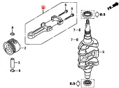 Шатун в сборе Honda (13210-ZY1-013) Шатун в сборе Honda (13210-ZY1-013)