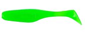 Виброхвост несъедоб. Helios Vigor 3,75"/9.5 см Electric green 100шт. (HS-6-007-N)