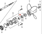 Подшипник игольчатый HONDA (91072-KT7-003)  BF15 Подшипник игольчатый HONDA (91072-KT7-003)  BF15