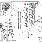 ��������� ��������� ���������� Honda (17384-ZW1-000)