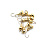 Мормышка ЯМАН муравей с отв.,цв.GOLD PLATED, d 5, вес 0,8 г