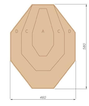 Мишень "IPSC" классическая 580х460