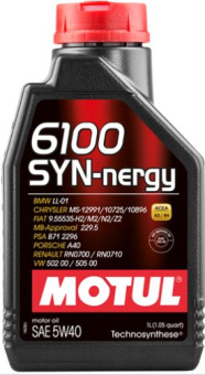 ����� �������� MOTUL 6100 SYN-NERGY 5W-40 1�