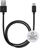 Кабель USB 2.0 - micro USB Deppa (двухсторонний,2 м, черный,72213) Кабель USB 2.0 - micro USB Deppa (двухсторонний,2 м, черный,72213)