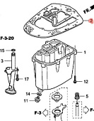 Прокладка поддона картера HONDA (11381-ZV5-014) BF35-BF50