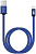 Кабель USB 2.0 - USB Type-C BoraSCO VSP (34414, 3A, 1 м.,синий, нейлоновая оплетка)