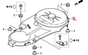 КРЫШКА, ГЕНЕРАТОР ПЕРЕМЕННОГО ТОКА  31145-ZZ5-000 КРЫШКА, ГЕНЕРАТОР ПЕРЕМЕННОГО ТОКА  31145-ZZ5-000